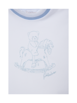 Set aus Shirt und Hose mit Stickerei