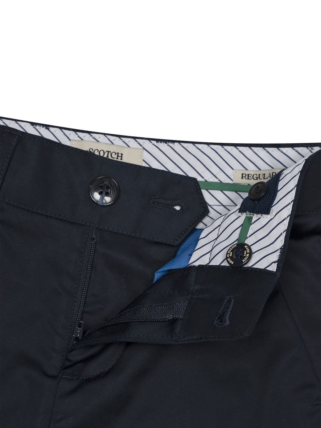 Klassische Hose mit normaler Passform - Navy