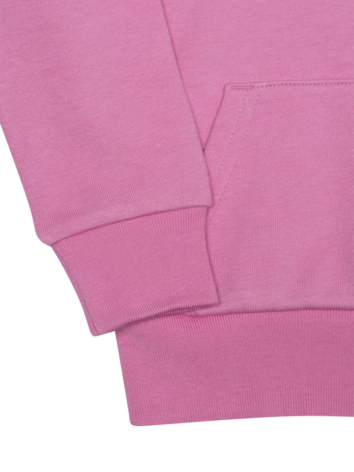 Hoodie mit Big Pony Stickerei - Pink