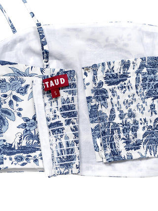 Kurzes Oberteil mit tropischem Print