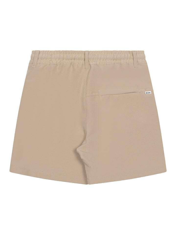 Bermuda-Shorts mit Logo - Beige