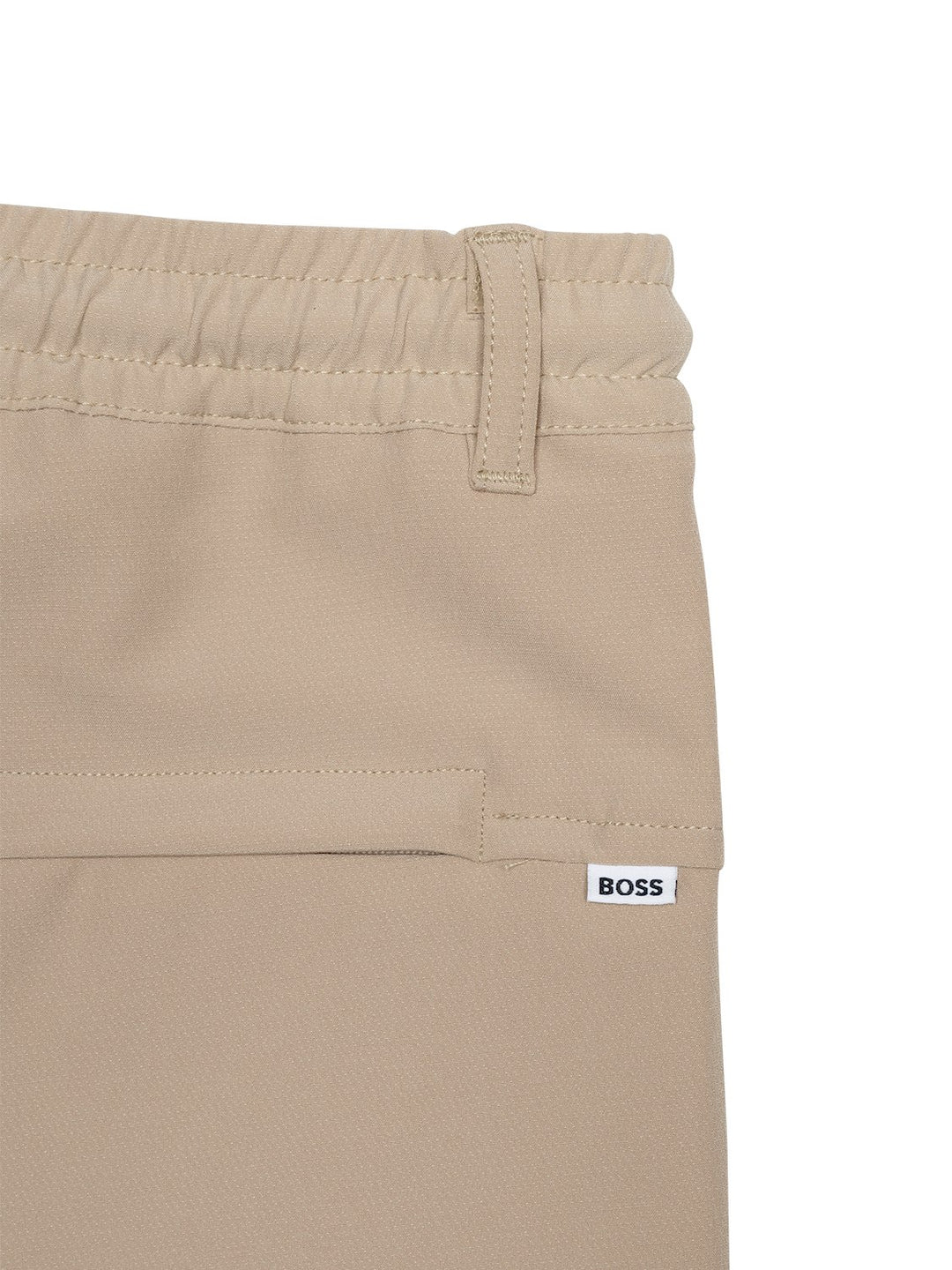 Bermuda-Shorts mit Logo - Beige