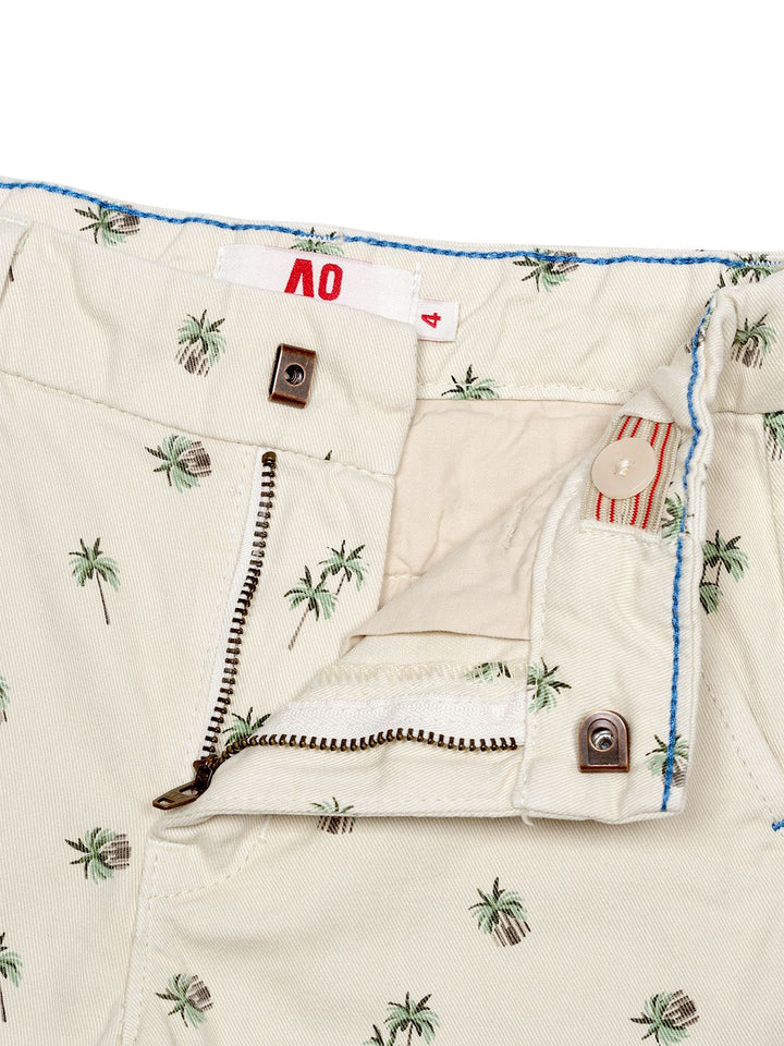 Barry Chino Shorts mit Palmen-Print - Beige