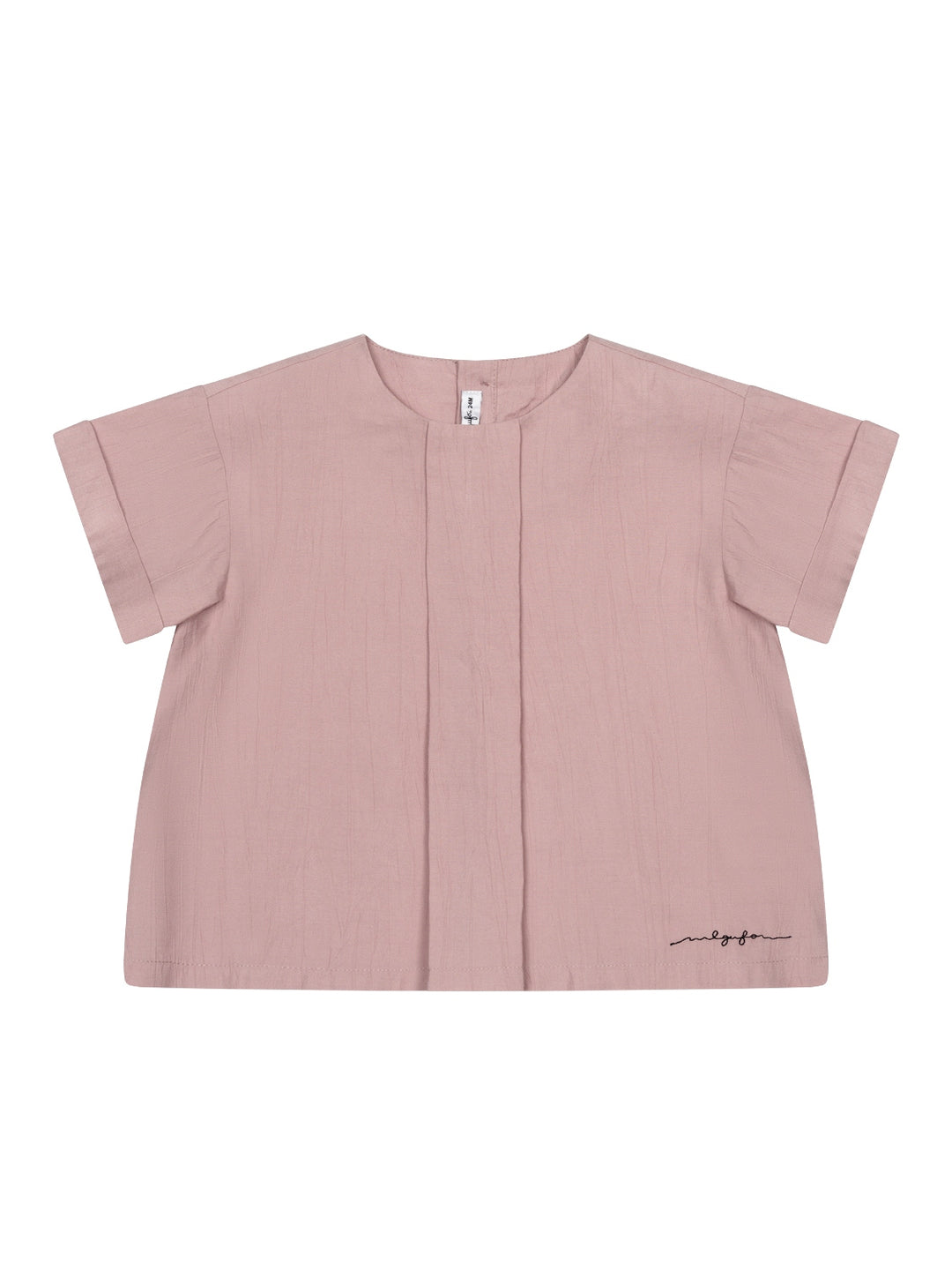 Bluse mit gestreifter Shorts im Set - Rosa