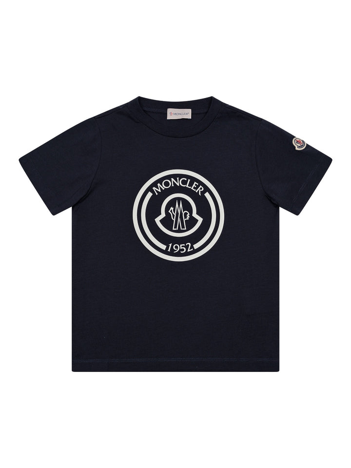 T-Shirt mit Logo-Print - Navy