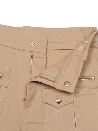 Shorts mit Taschen-Details - Beige