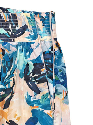 Popelin-Shorts in floralem Print