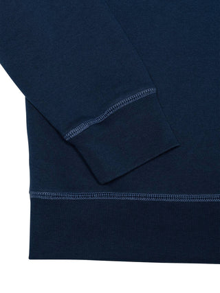 Sweatshirt mit Motiv-Print - Navy