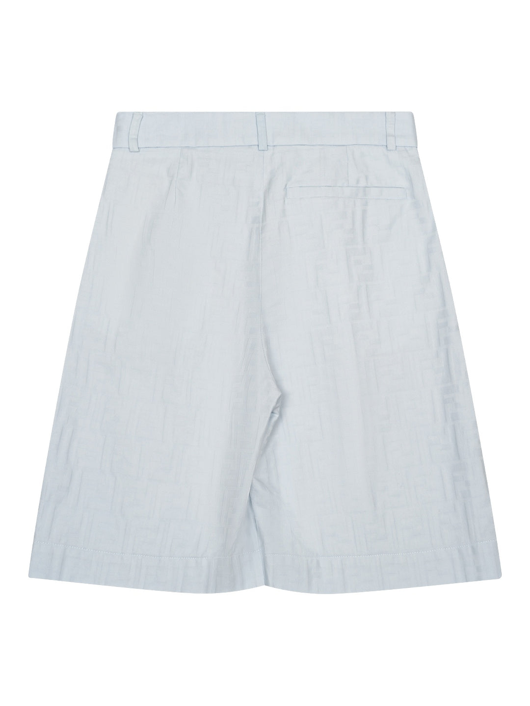 Bermudashorts aus Jacquard-Baumwolle - Hellblau