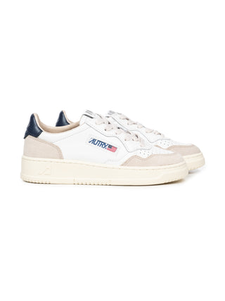 Medalist Kids Low Sneaker aus Leder - Weiß/Blau