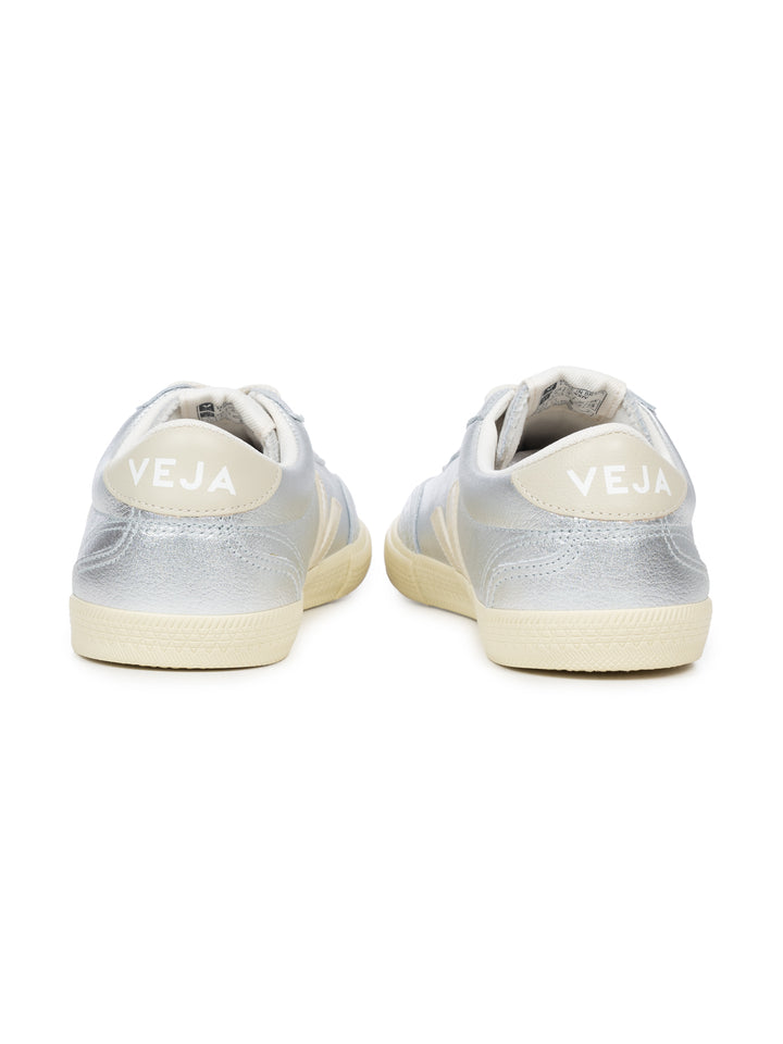 Volley Sneaker aus Leder - Silver Pierre