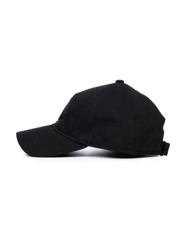 Baseballcap mit Strasslogo - Schwarz