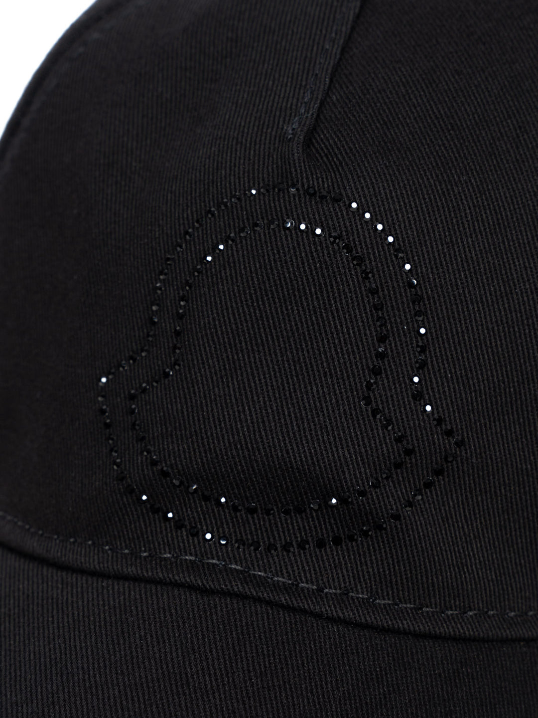 Baseballcap mit Strasslogo - Schwarz