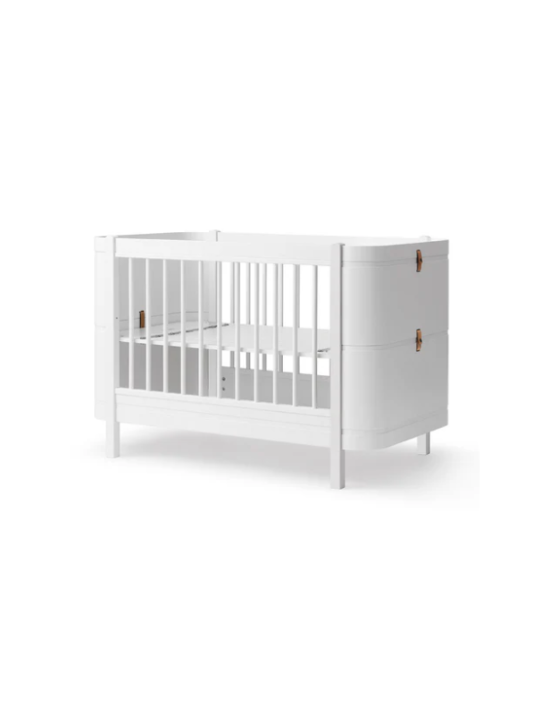 Wood Mini+ Babybett inkl. Umbauset Juniorbett - Weiß