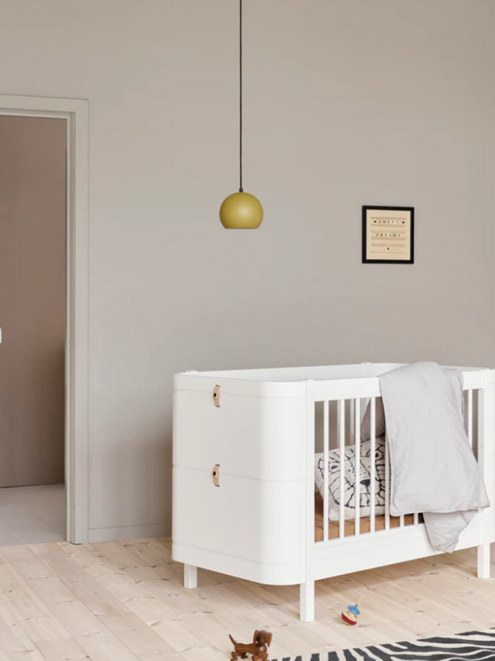 Wood Mini+ Babybett inkl. Umbauset Juniorbett - Weiß