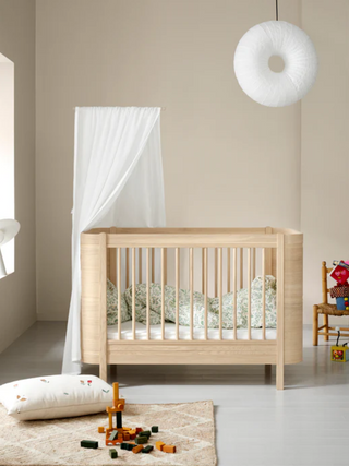 Wood Mini+ Babybett inkl. Umbauset Juniorbett - Eiche