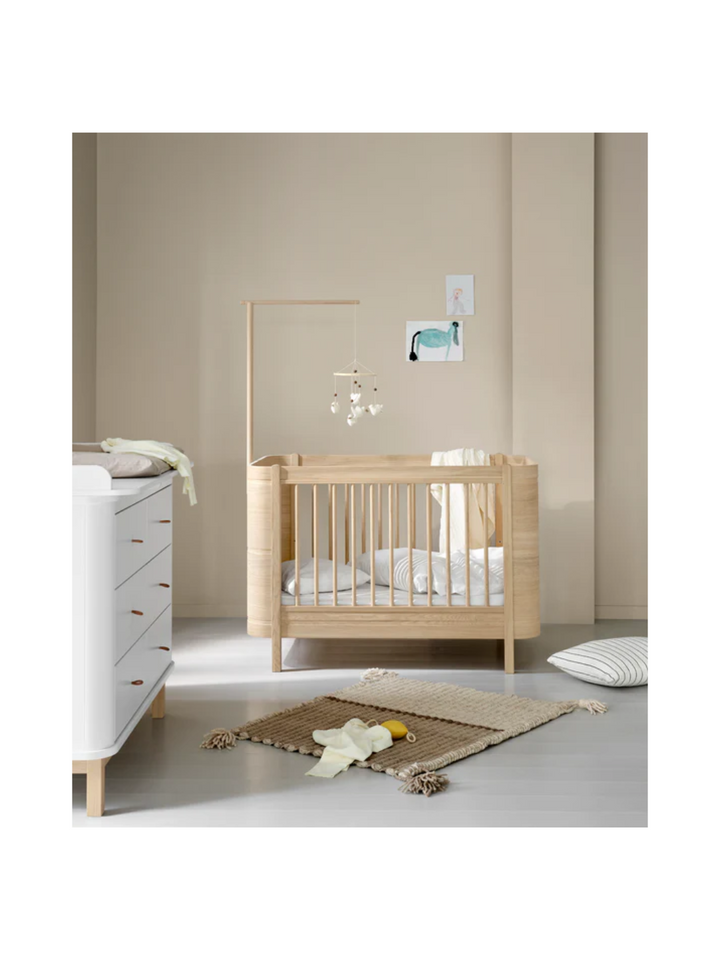 Wood Mini+ Babybett - Eiche