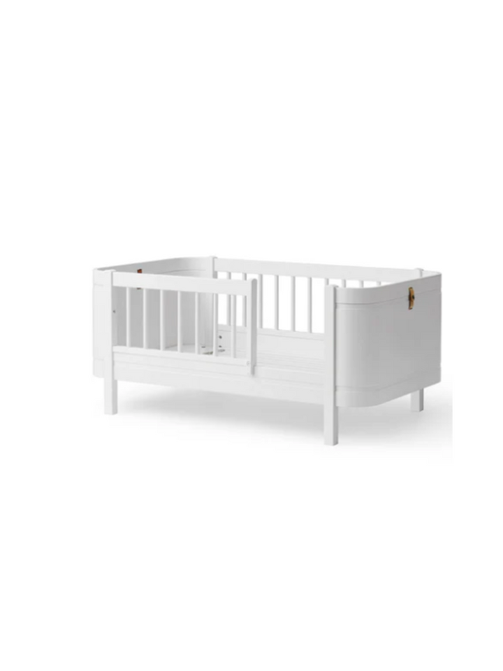 Wood Mini+ Babybett inkl. Umbauset Juniorbett - Weiß