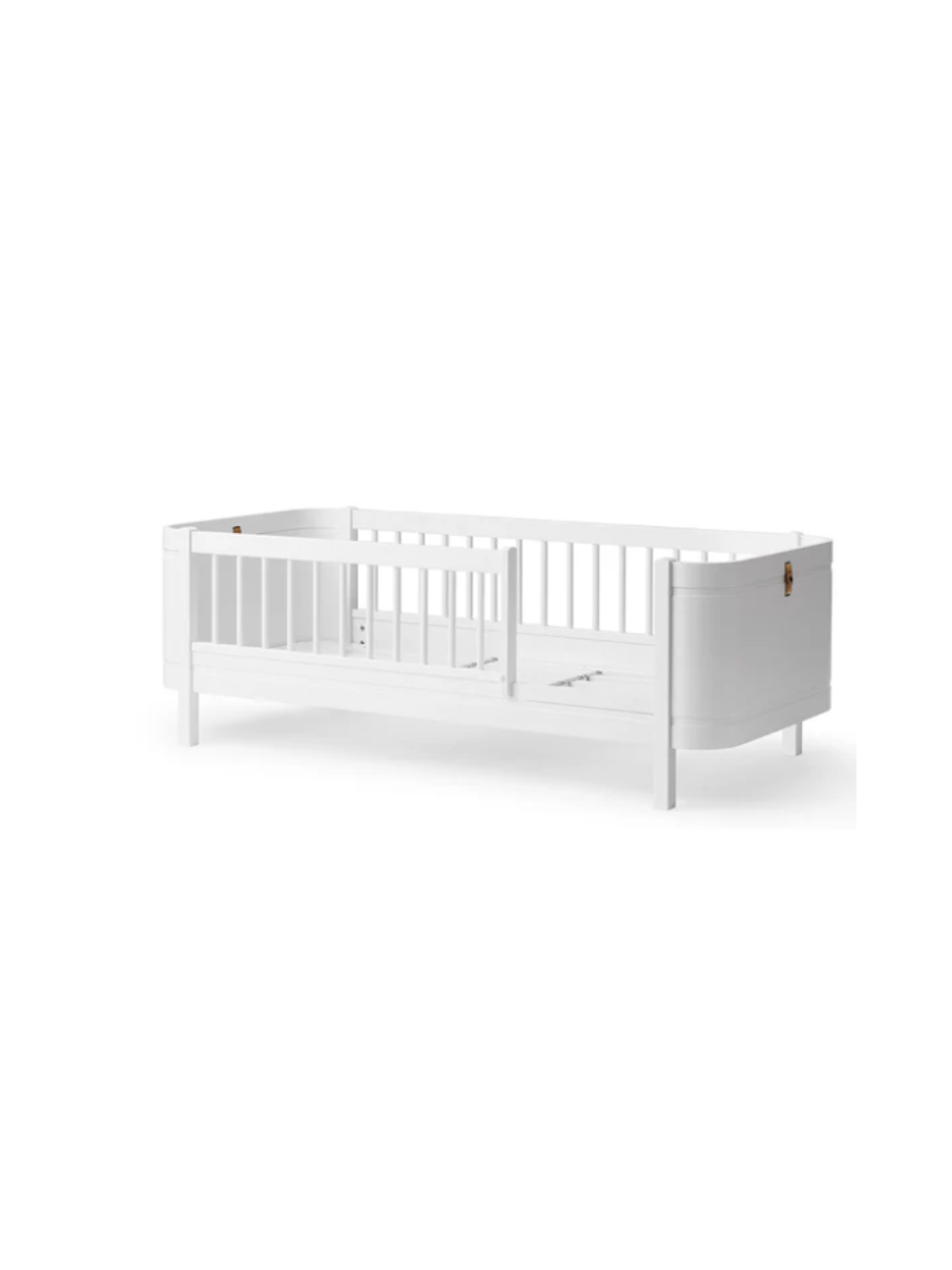 Wood Mini+ Babybett inkl. Umbauset Juniorbett - Weiß