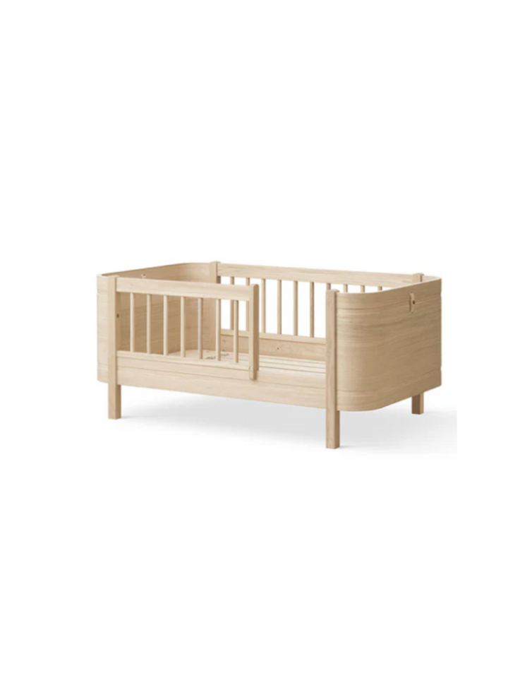 Wood Mini+ Babybett inkl. Umbauset Juniorbett - Eiche