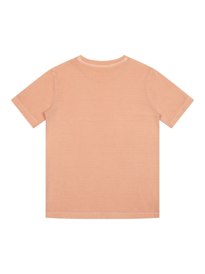 T-Shirt mit Logo-Print - Peach