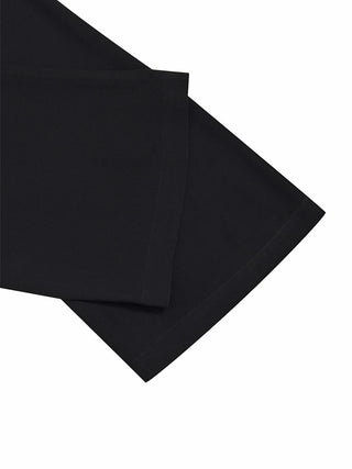 Weite Stoffhose mit goldener Schnalle