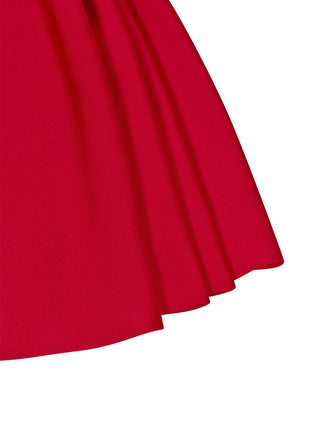 Godet Kleid aus Strick