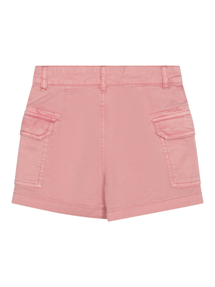 Shorts mit Logo-Stickerei - Rosa