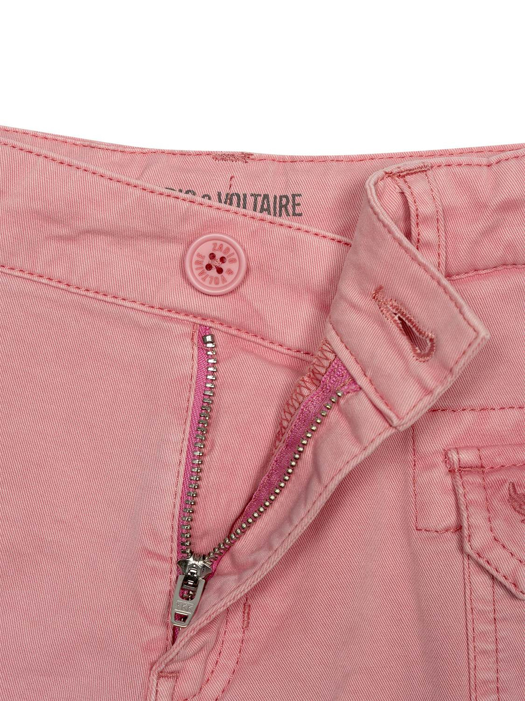 Shorts mit Logo-Stickerei - Rosa