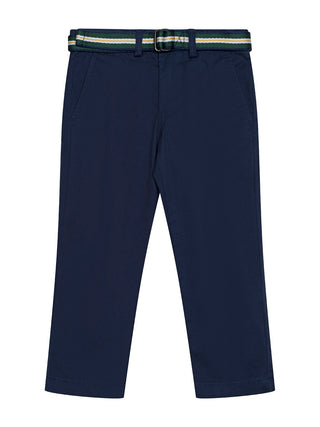 Bedford Chinohose mit Gürtel - Navy