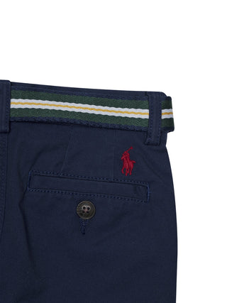 Bedford Chinohose mit Gürtel - Navy
