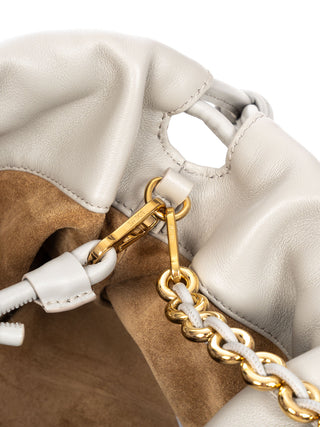 Mittelgroße Flamenco Tasche aus samtigem Nappa-Lammleder
