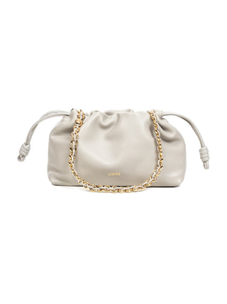Mittelgroße Flamenco Tasche aus samtigem Nappa-Lammleder