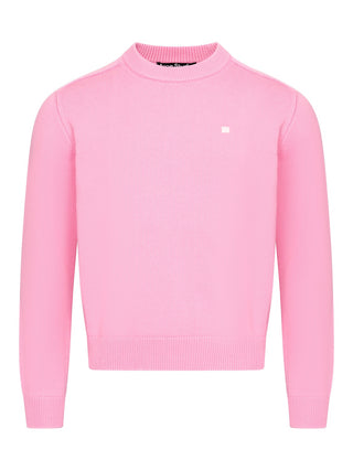 Rosa Pullover mit Logo