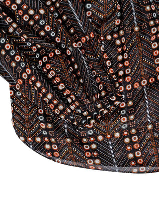 Gemusterte Lockere Bluse Salika