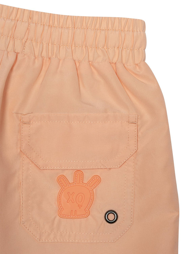 Badeshorts mit Kordelzug - Orange