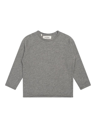 T-Shirt mit offenem Saum - Grau