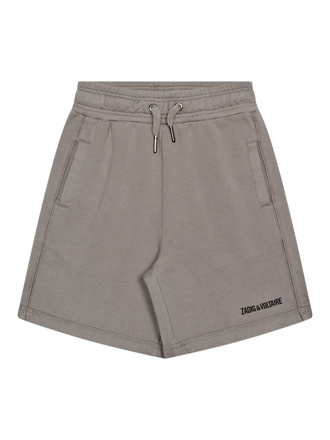 Sweat-Bermudashorts mit Logo - Aschgrau