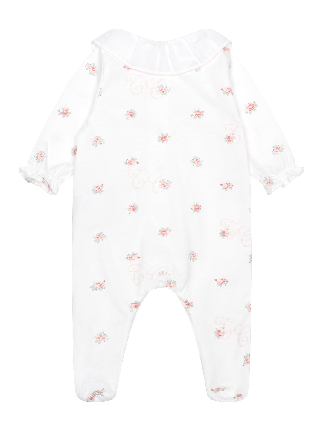 Pyjama mit floralem Print - Weiß