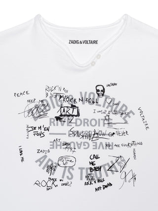T-Shirt Rock ’n’ Roll  - Weiß