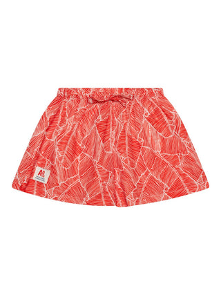 Pyjama Set - Top & Shorts - Weiß/Rot