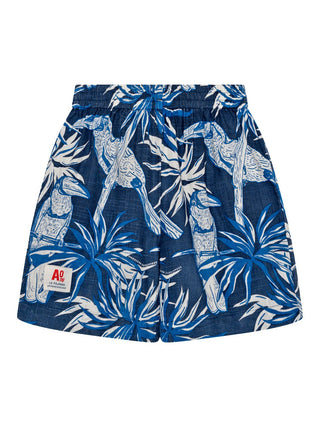 Pyjama Set - T-Shirt & Shorts Tukan - Weiß/Blau