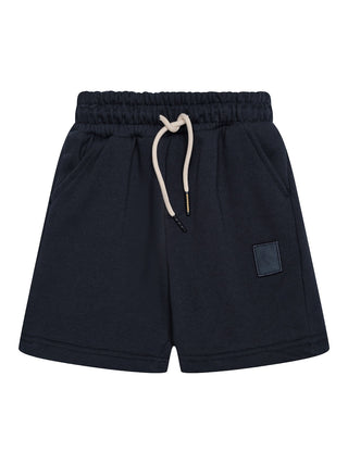 Sweatshorts mit Logo-Patch - Navy