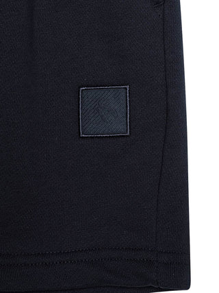 Sweatshorts mit Logo-Patch - Navy