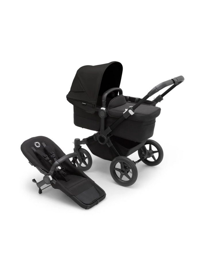 Komikinderwagen Donkey 5 Mono komplett Schwarz/ Schwarz