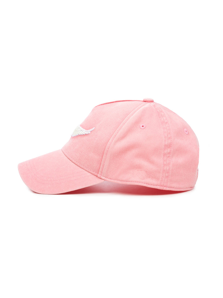 Baseballkappe mit Logo-Stickerei - Rosa