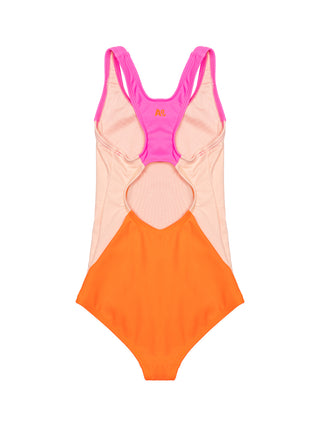 Asher Badeanzug Colorblock - Pink