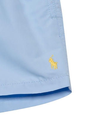 Badeshorts mit Big Pony Stickerei - Hellblau