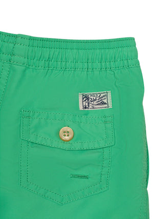 Badeshorts mit Big Pony Stickerei - Grün