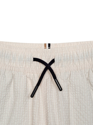 Badeshorts mit Logo - Hell Beige